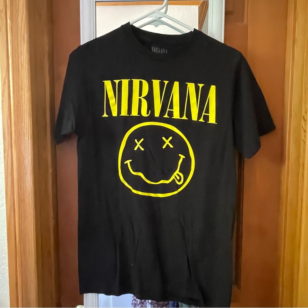 NIRVANA Black graphic band tee